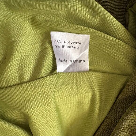 Princess Polly Zamia Cutout Halter Bodycon‎ Mini Dress Metallic Green US Size 6 - Picture 7 of 7